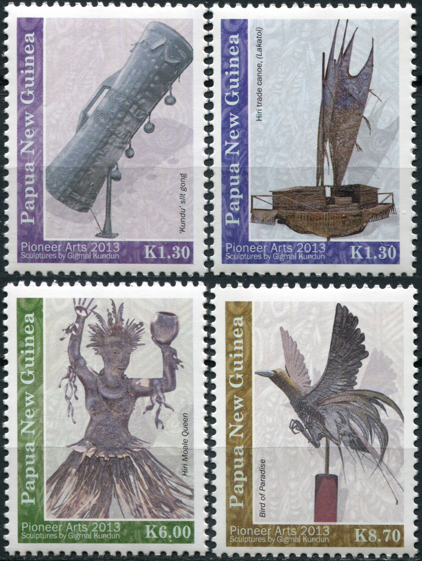 Papua New Guinea. 2013. Pioneer Art (MNH **) Set of 4 stamps