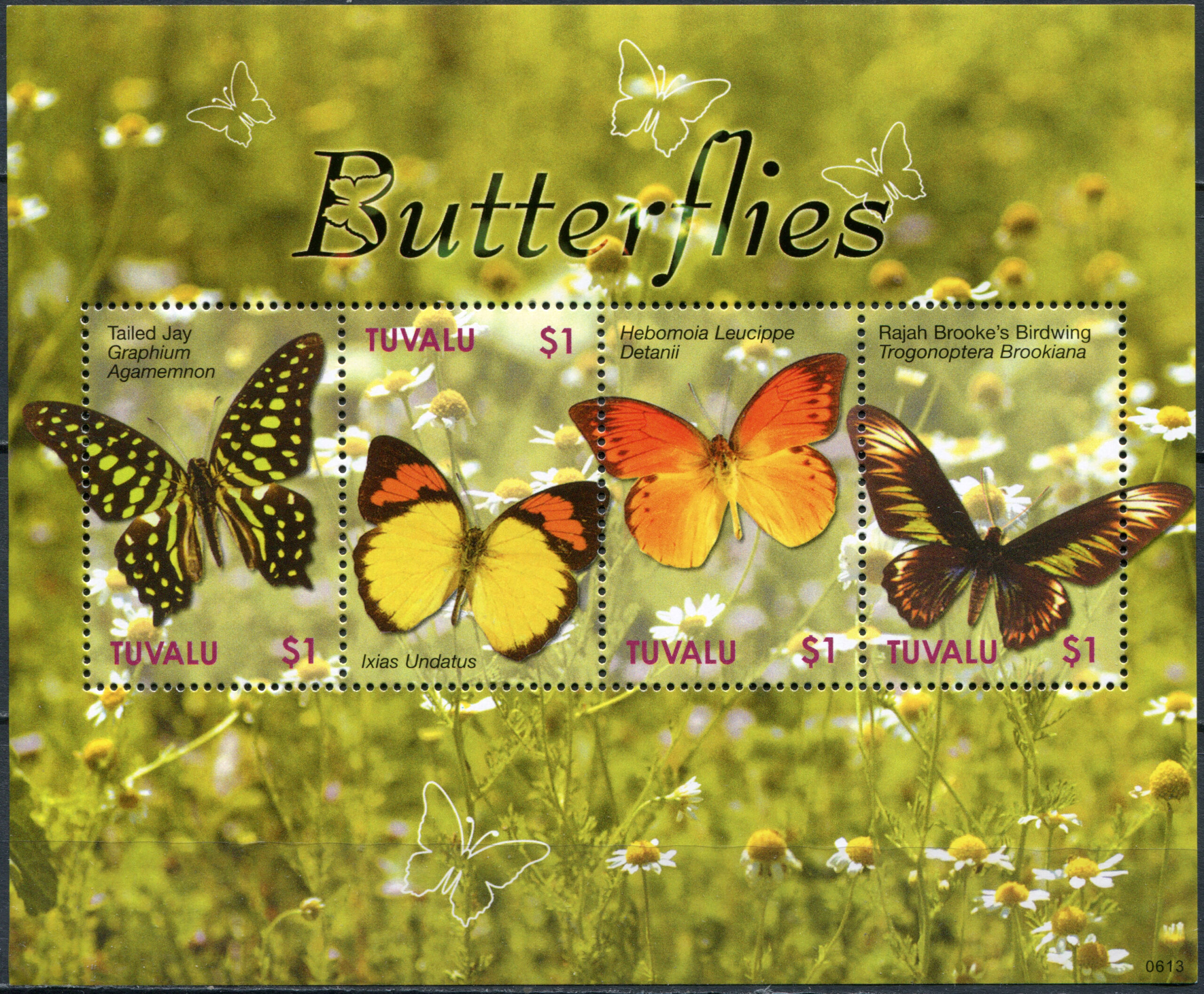 Tuvalu. 2006. Butterflies (MNH **) Miniature Sheet