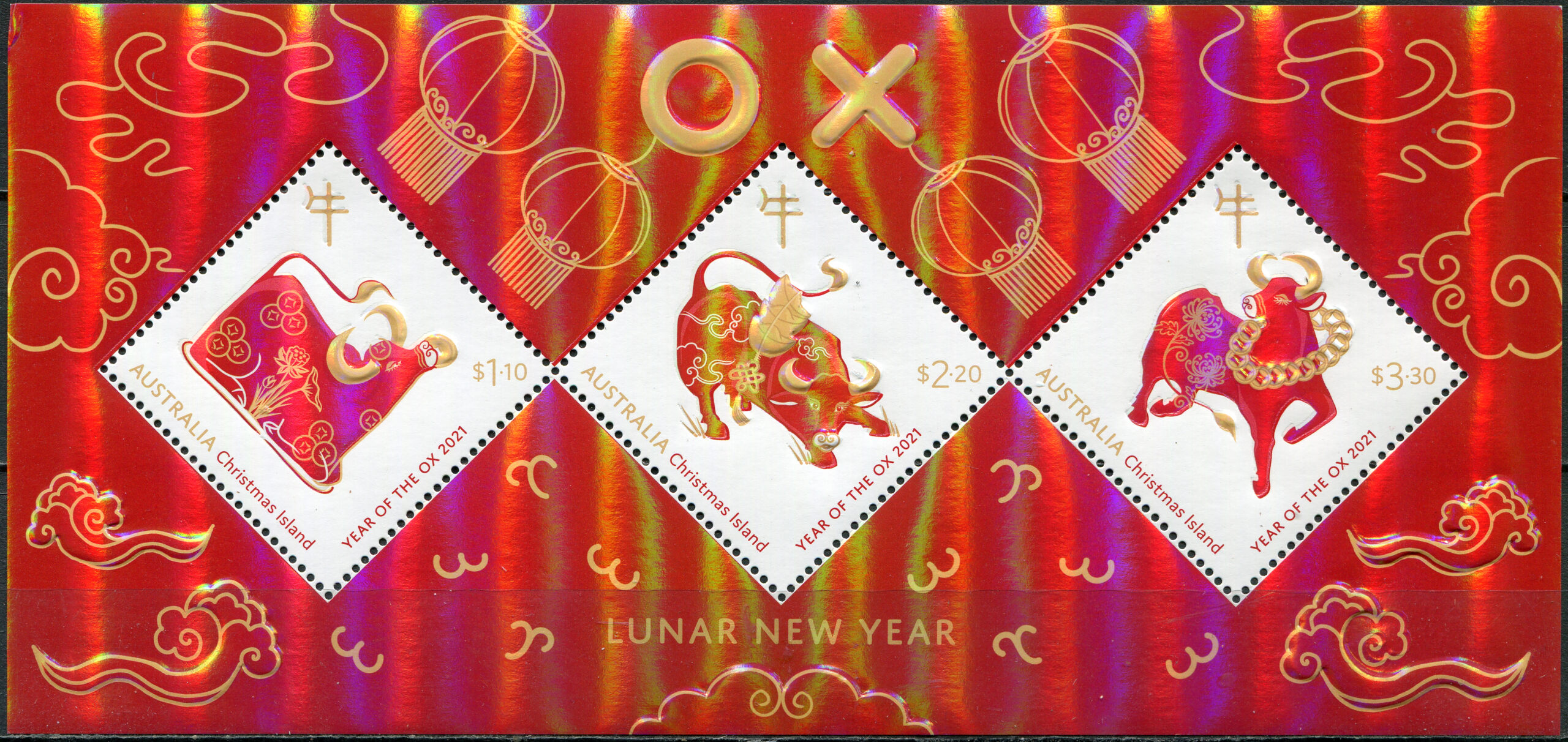 Christmas Island. 2021. Year of the Ox (MNH **) Souvenir Sheet