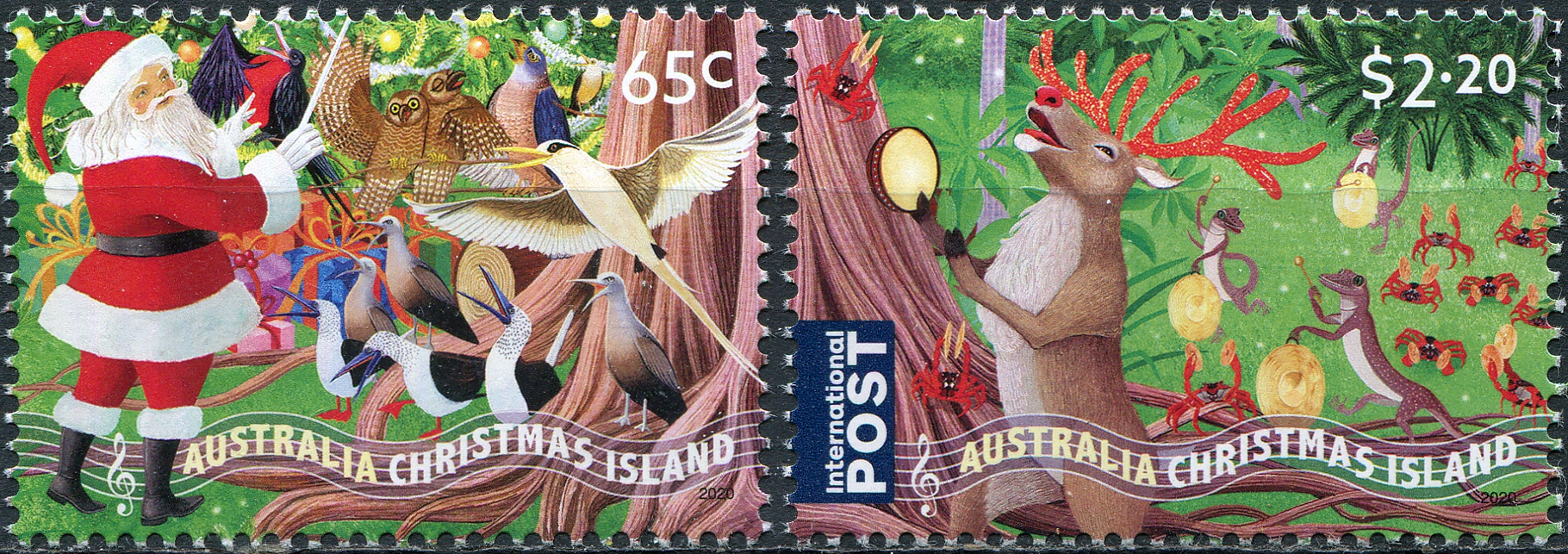 Christmas Island. 2020. Christmas 2020 (MNH **) Set of 2 stamps