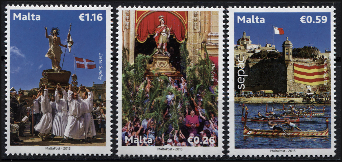 Malta. 2015. SEPAC Series - Culture (MNH **) Set of 3 stamps