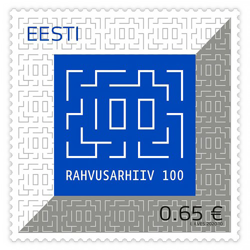 Estonia. 2020. 100 years of the national archive (MNH **) Stamp