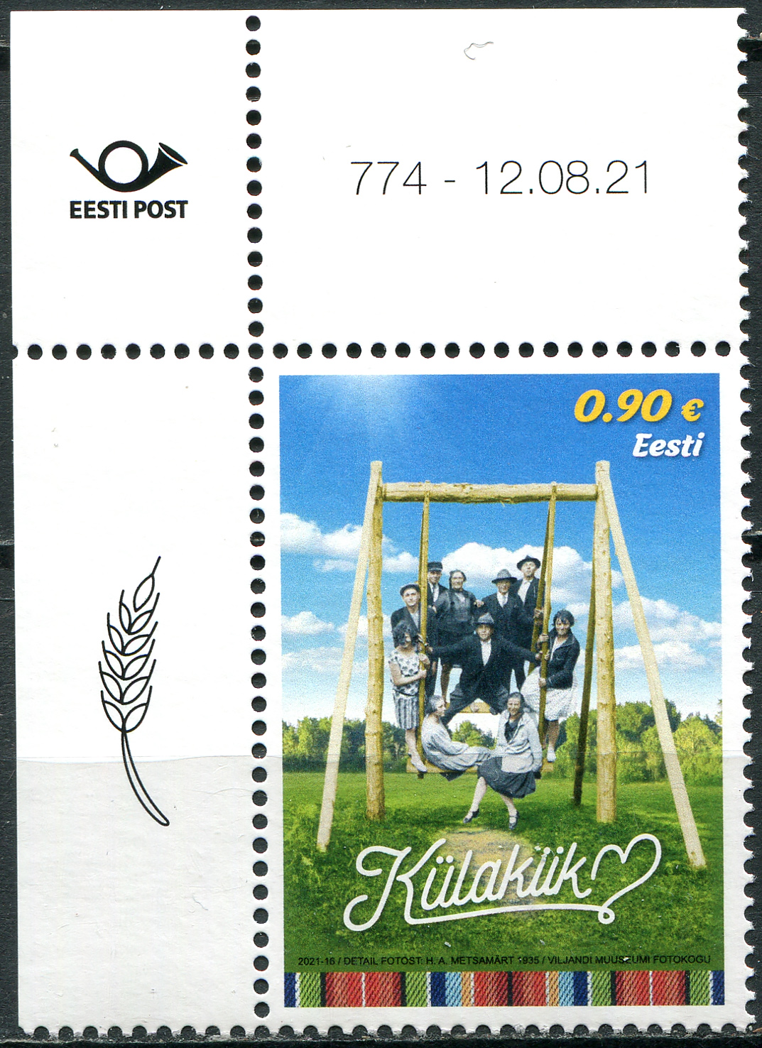 Estonia. 2021. The Village Swing (I) (MNH **) Stamp