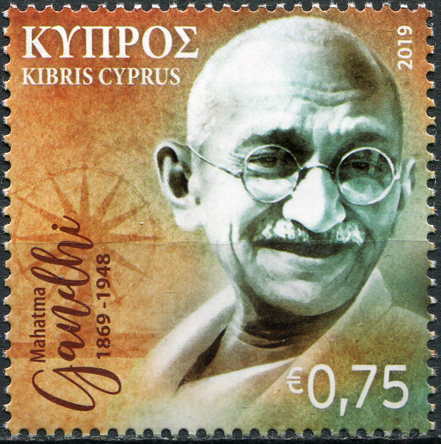 Cyprus. 2019. 150th Anniversary of birth of Mahatma Gandhi (MNH **) Stamp