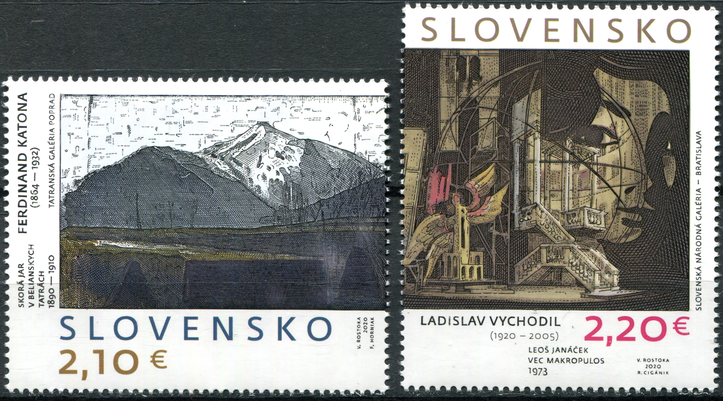 Slovakia. 2020. Art of Slovakia (MNH **) Set of 2 stamps