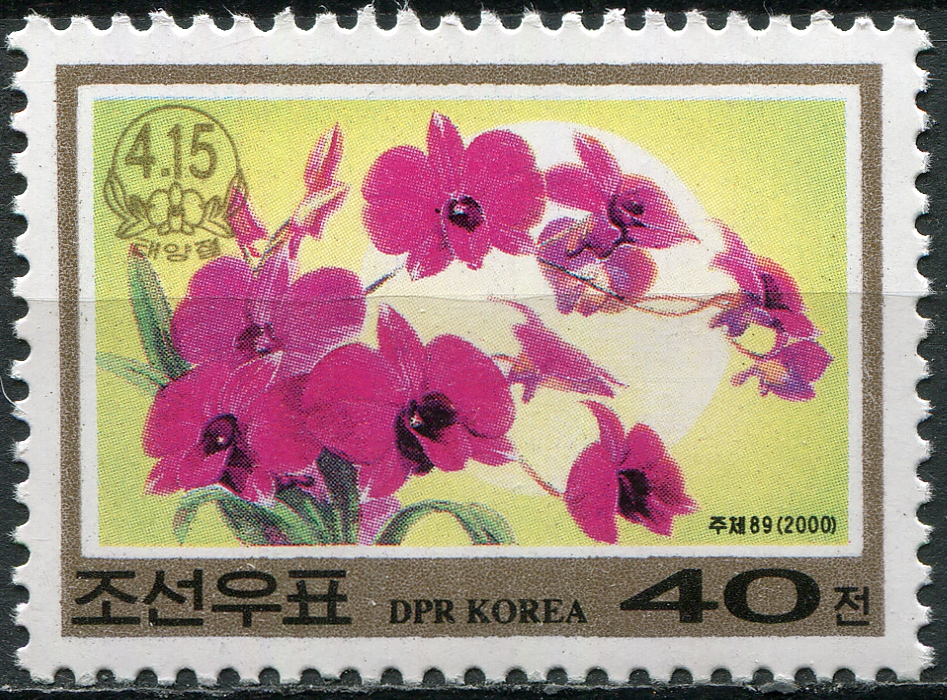 Korea, Democratic People's republic of. 2000. Immortal flower Kimilsungia (MNH **) Stamp