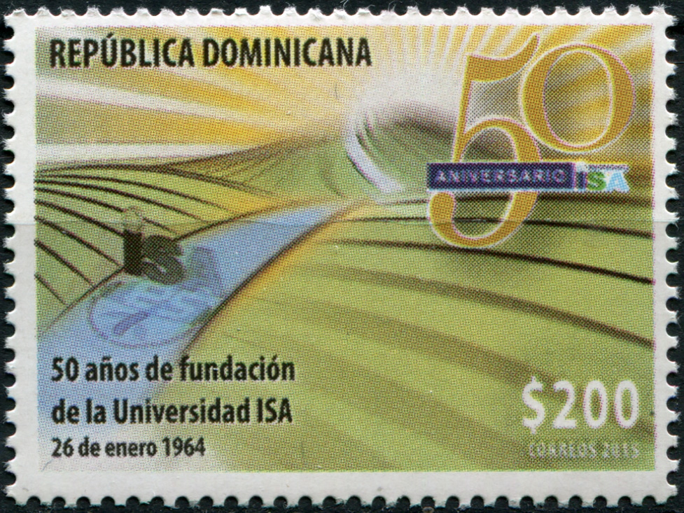 Dominican Republic. 2015. 50th Anniversary of the ISA University (MNH **) Stamp