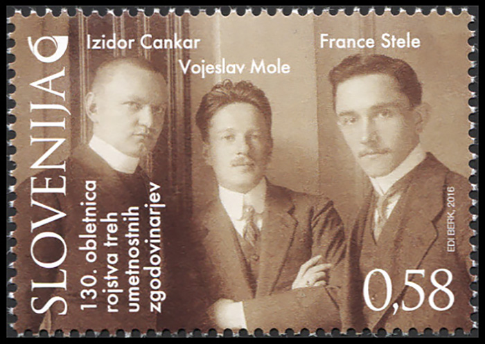 Slovenia. 2016. 130th Anniversary of the Birth of Three Art Historians (MNH **) Stamp