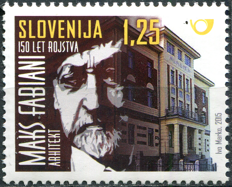 Slovenia. 2015. The 150th Anniversary of the Birth of Maks Fabiani (MNH **) Stamp