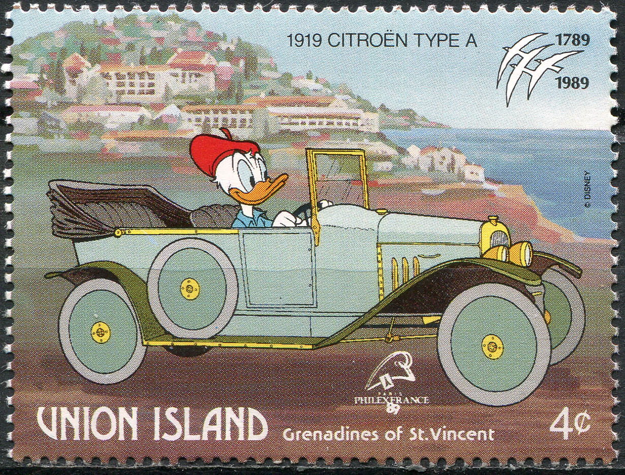 Saint Vincent and the Grenadines. 1989. Historic car. Citroлn Type A (1919) (MNH **) Stamp