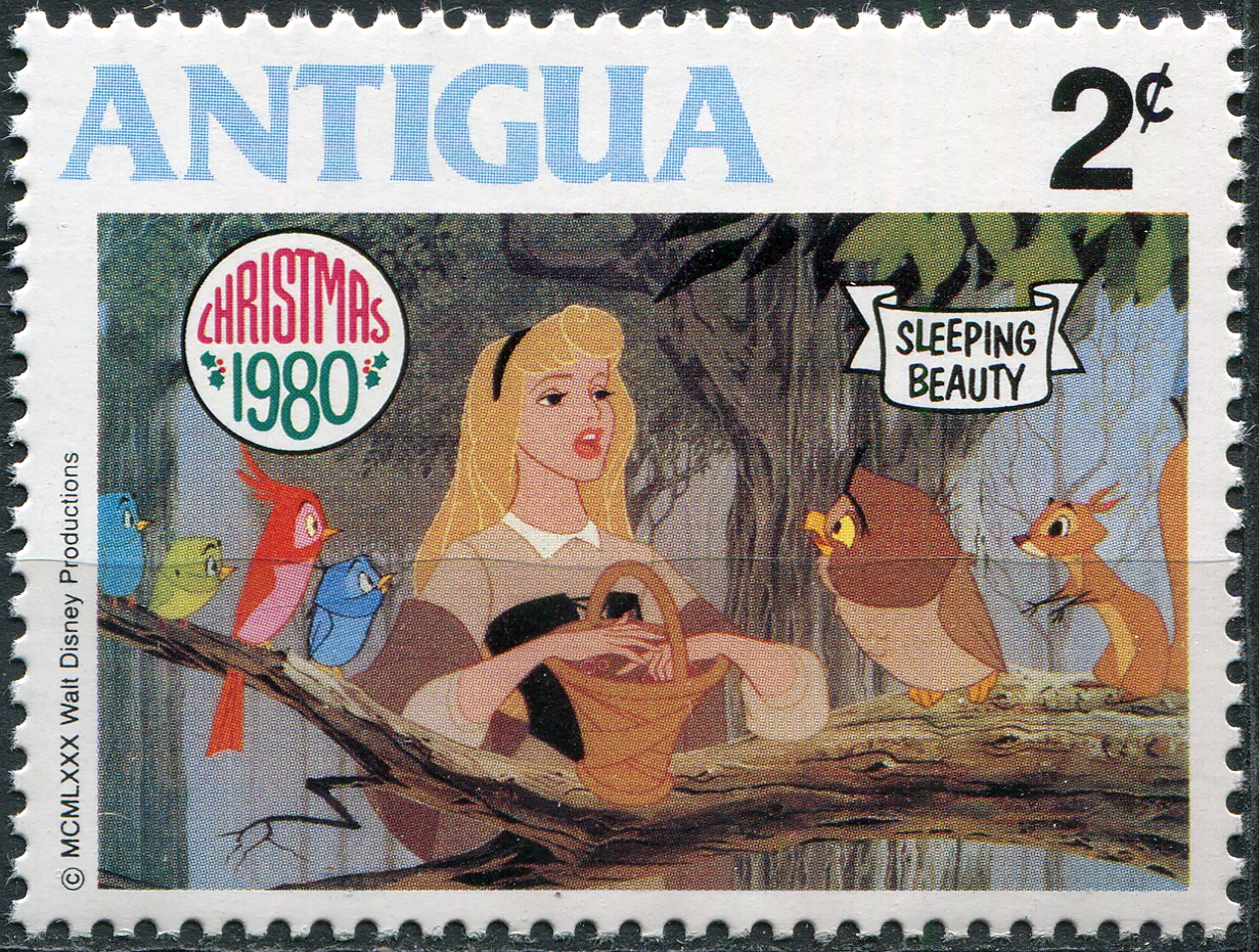 Antigua and Barbuda. 1980. Sleeping beauty with forest animals (MNH **) Stamp