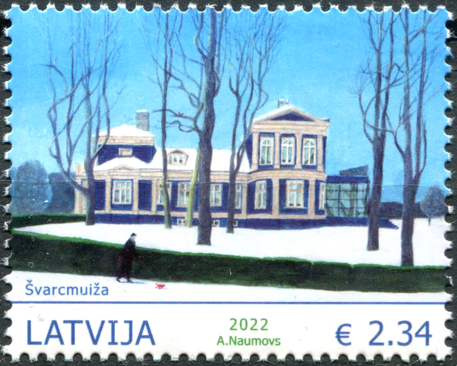 Latvia. 2022. Manor Houses of Latvia. Švarcmuiža, Riga (MNH **) Stamp