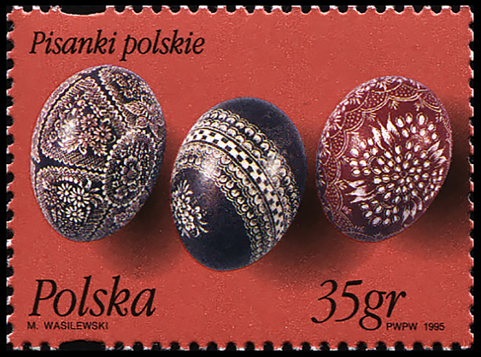 Poland. 1995. Decoration and Painting of Easter Eggs (MNH **) Stamp