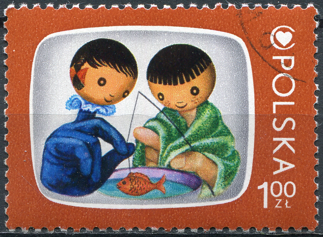 Poland. 1975. Jacek and Agatka (CTO) Stamp