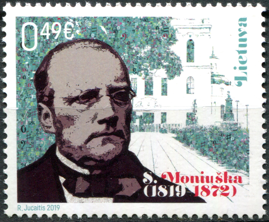 Lithuania. 2019. 100th Anniversary of the Birth of Stanislaw Moniuszko, Composer (MNH **) Stamp