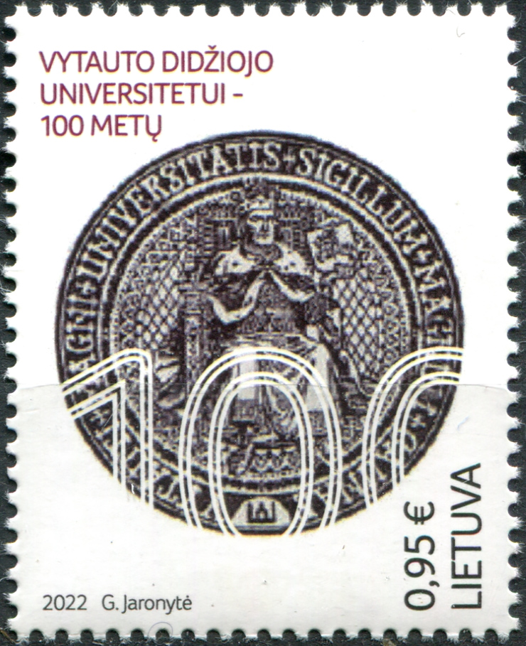 Lithuania. 2022. 100th Anniversary of the University of Vytautas the Great (MNH **) Stamp