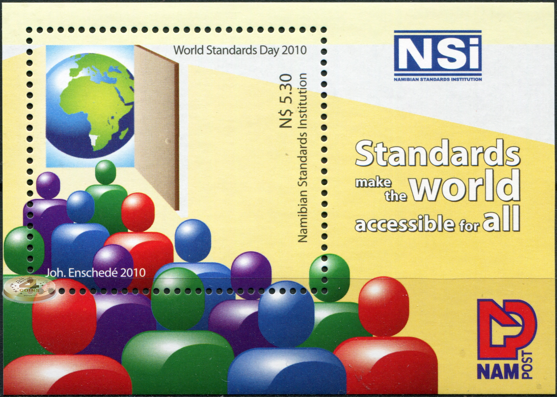 Namibia. 2010. World Standard Day (MNH **) Souvenir Sheet