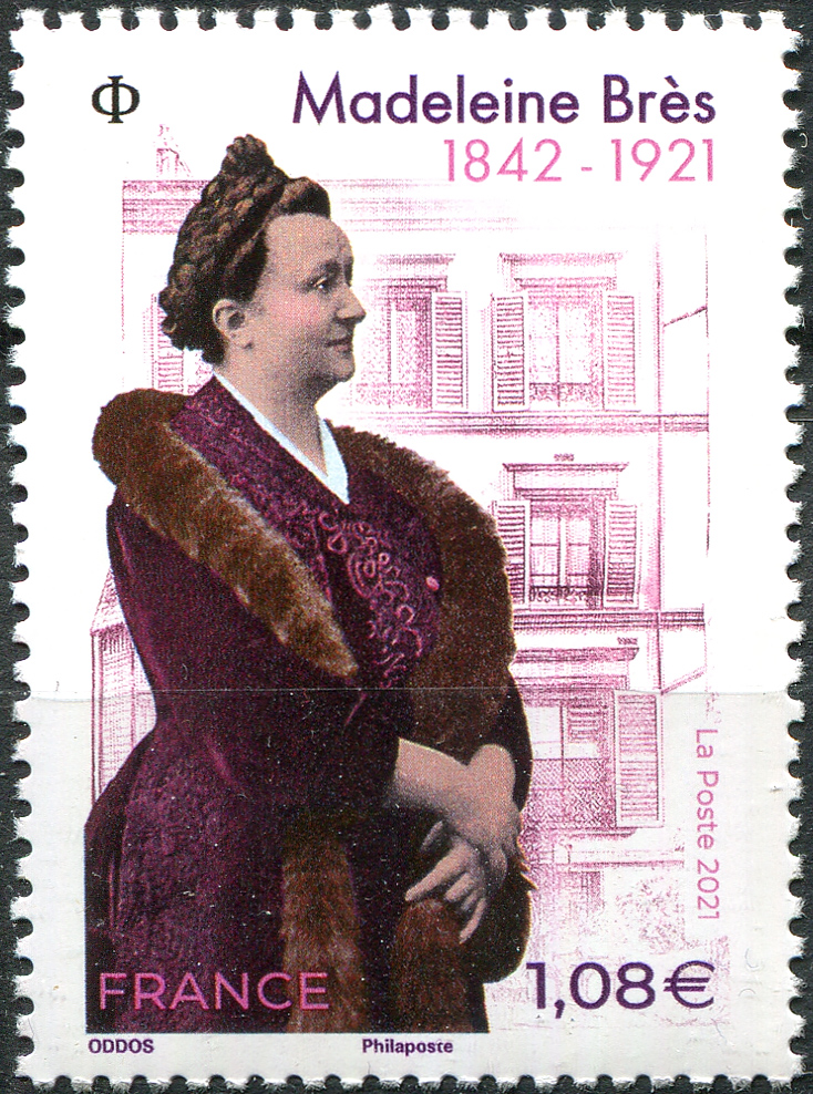 France. 2021. 100th Anniversary of the Death of Madeleine Bres, 1842-1921 (MNH **) Stamp