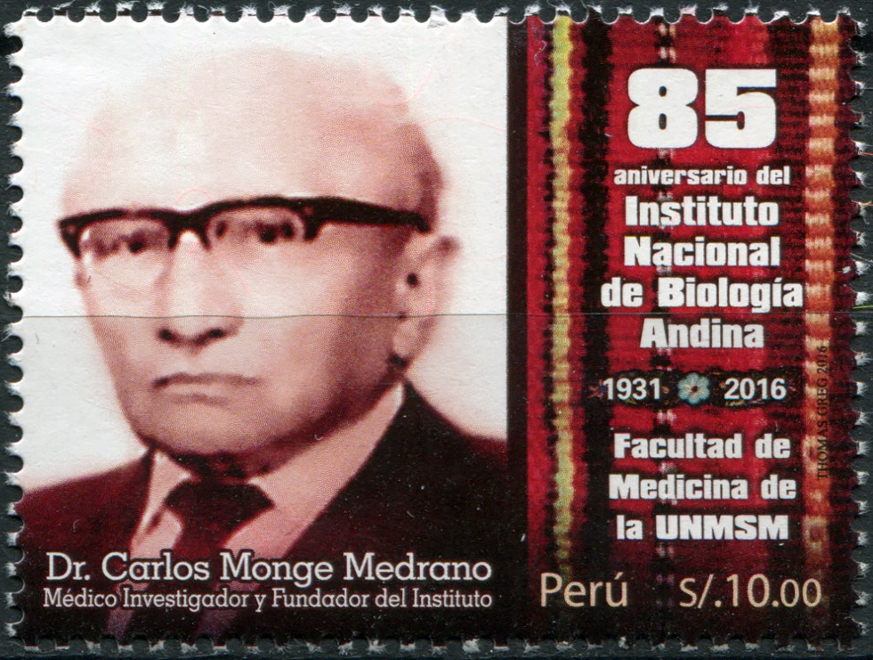 Peru. 2016. 85th anniviversary of the National Institute of Andine Biology (MNH **) Stamp