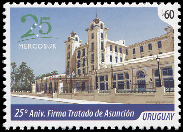 Uruguay. 2016. The 25th Anniversary of the Treaty of Asuncion (MNH **) Stamp