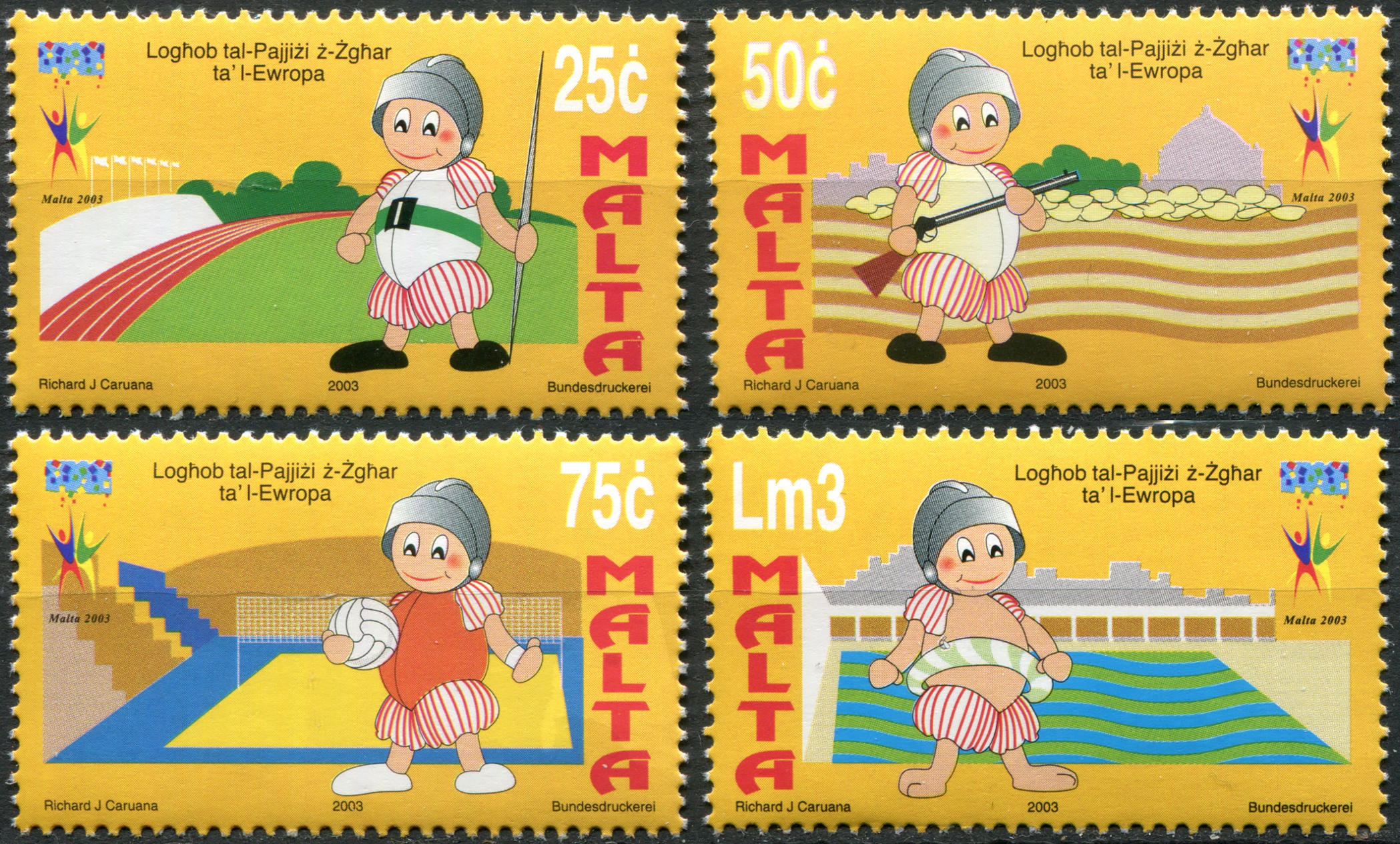 Malta. 2003. Games of the Small States of Europe (MNH **) Set of 4 stamps