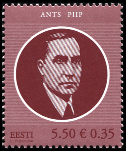 Estonia. 2009. Ants Piip (1884-1942), Head of state (MNH **) Stamp