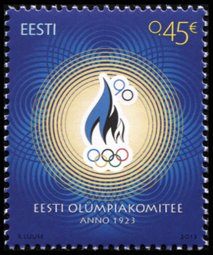 Estonia. 2013. 90th Anniversary of Estonian Olympic Committee (MNH **) Stamp