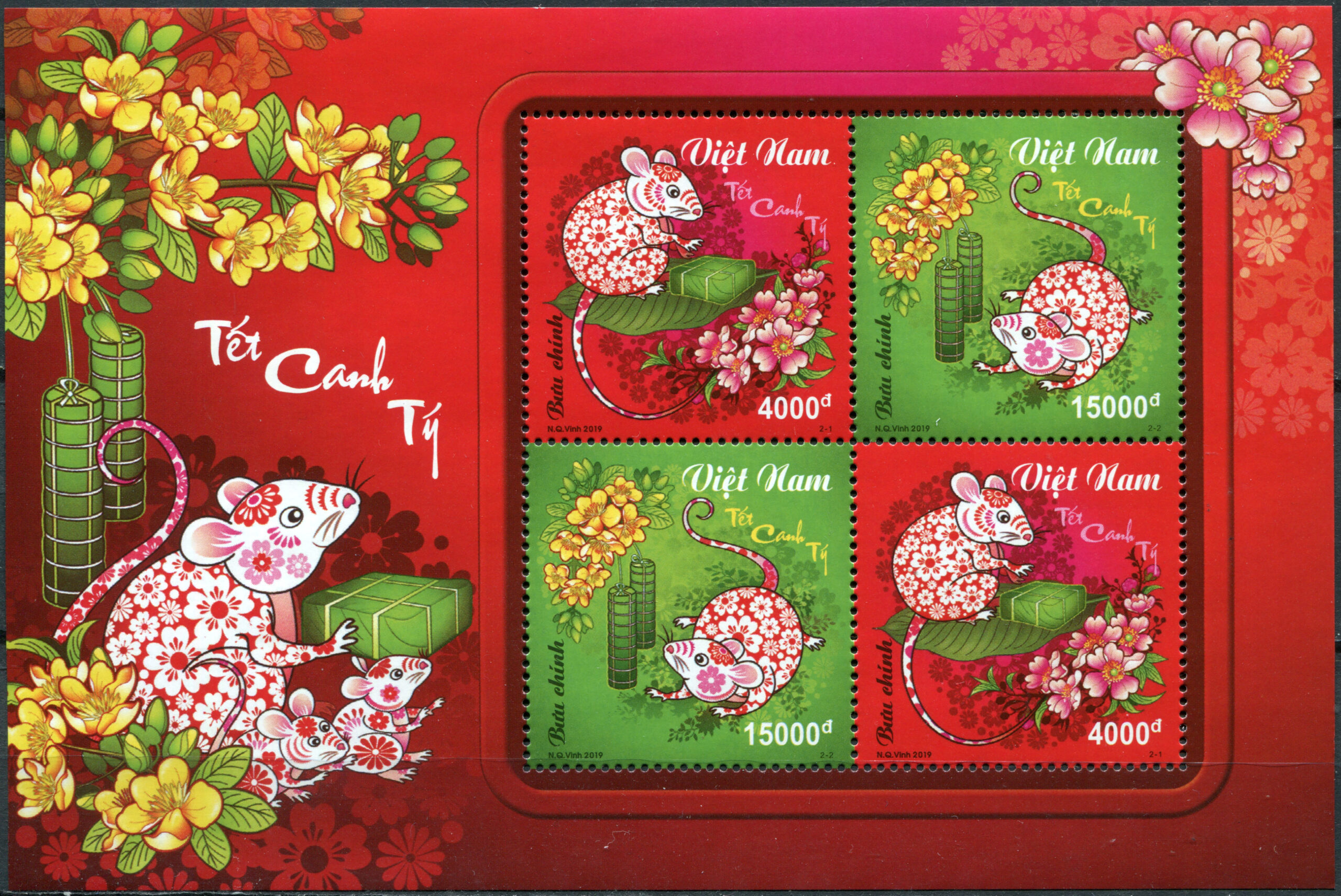 Vietnam. 2019. Year of the Rat (MNH **) Souvenir Sheet