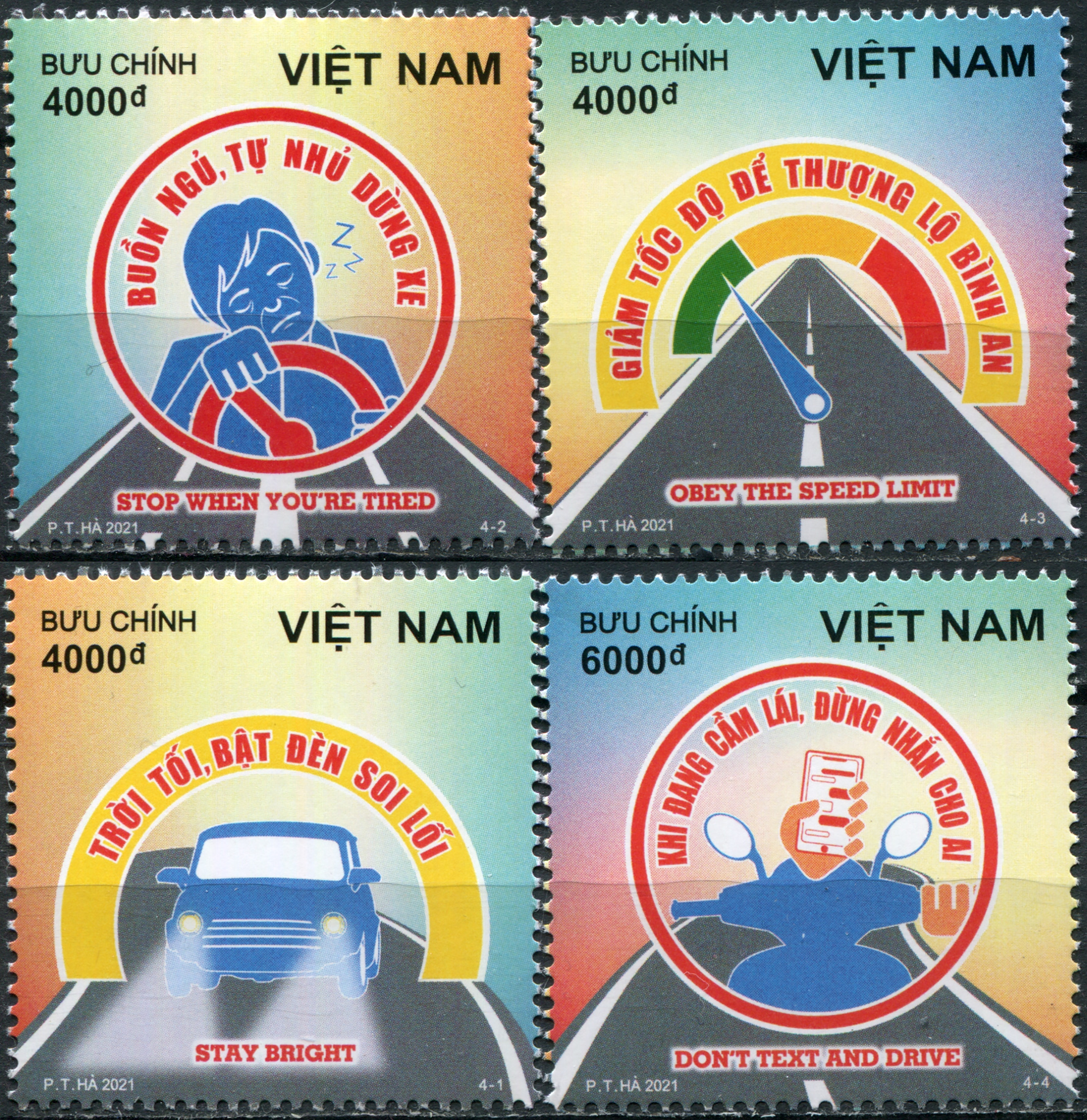 Vietnam. 2021. Road Traffic Safety (MNH **) Set of 4 stamps