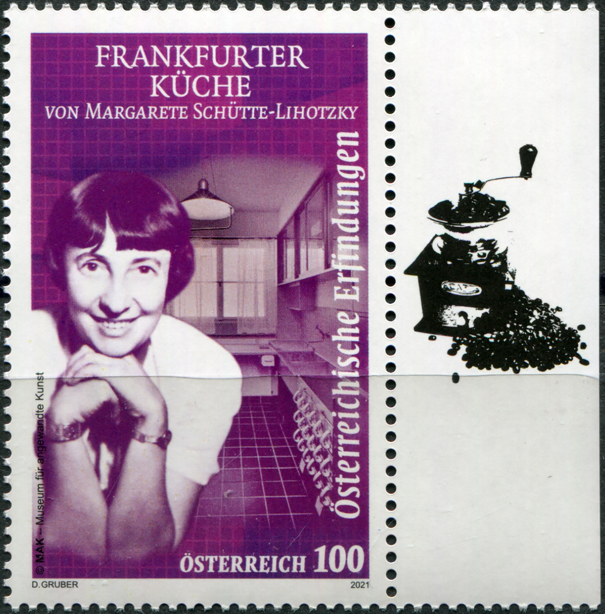 Austria. 2021. Built-in Kitchen - Margarete Schьtte-Lihotzky (II) (MNH **) Stamp