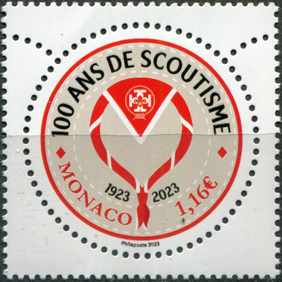 Monaco. 2023. 100th Anniversary of Scouting in Monaco (MNH **) Stamp