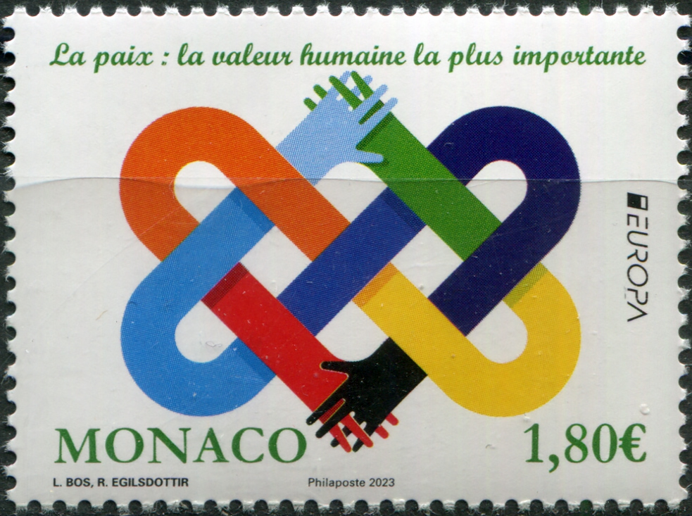 Monaco. 2023. Peace, Humanity's Highest Value (MNH **) Stamp