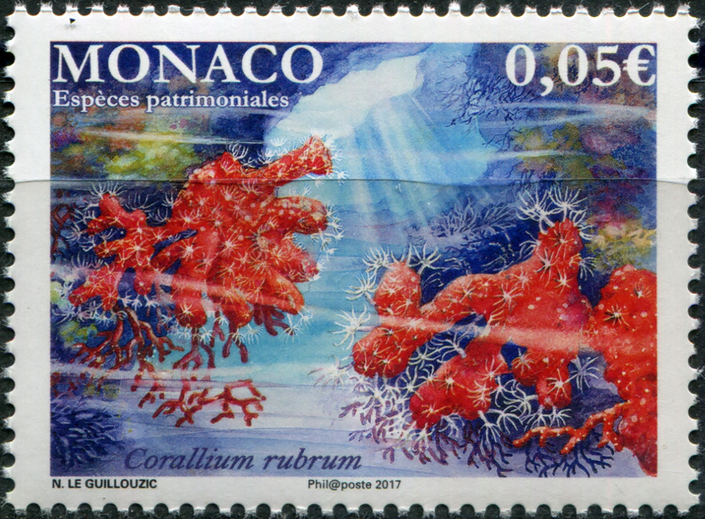 Monaco. 2017. National species. Red Coral (MNH **) Stamp