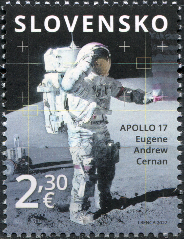 Slovakia. 2022. 50th Anniversary of the Apollo 17 Mission (MNH **) Stamp