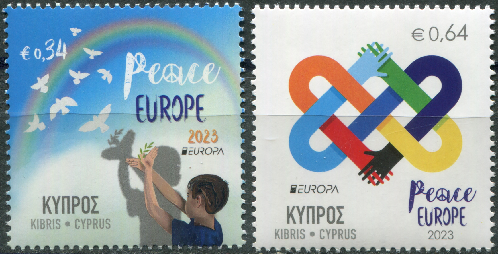 Cyprus. 2023. Peace, Humanity's Highest Value (MNH **) Set of 2 stamps