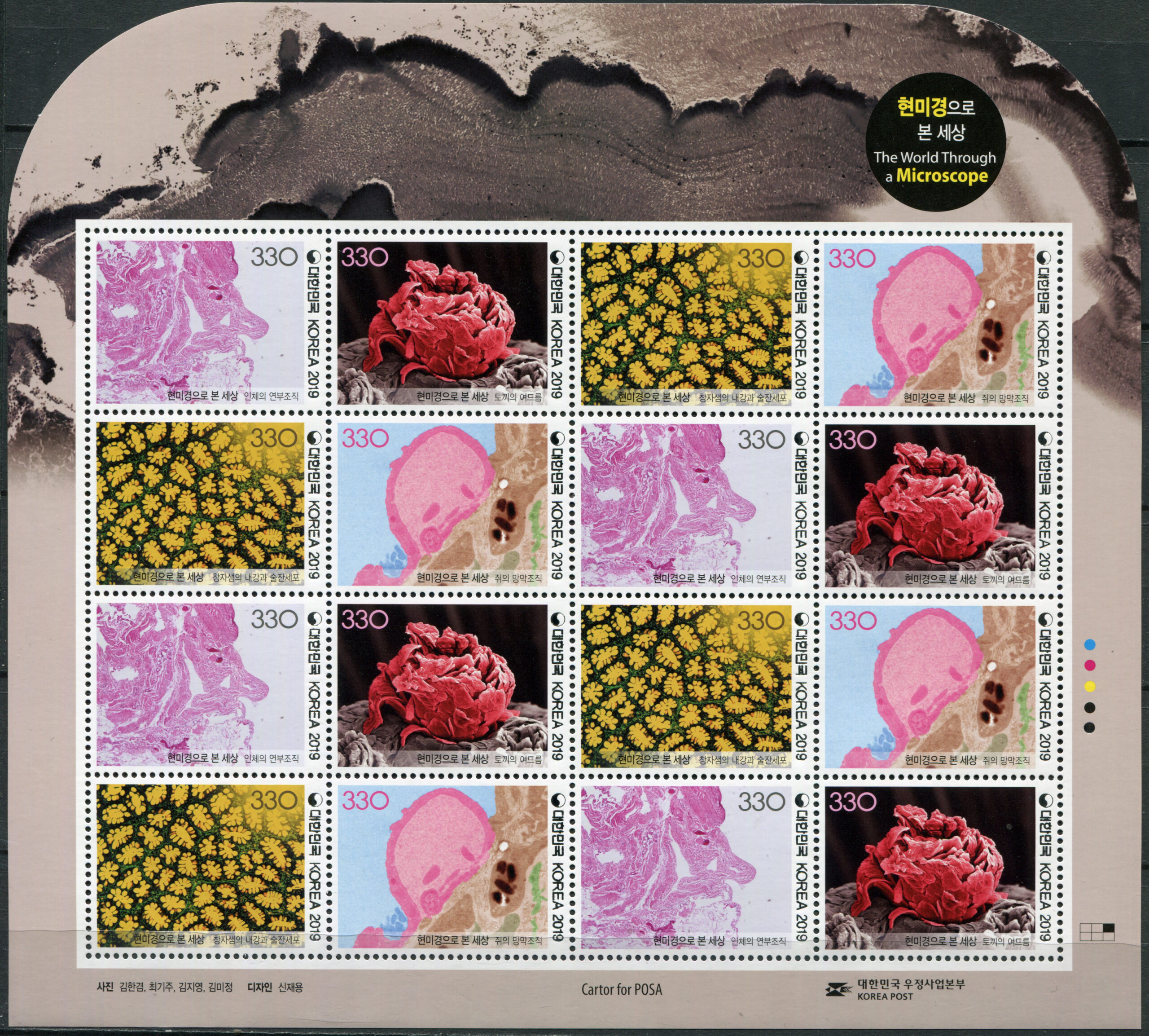 Korea South. 2019. The World Through a Microscope (MNH **) Full Sheet