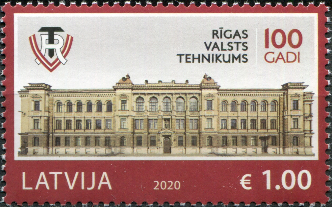 Latvia. 2020. 100th Anniversary of Riga State Technical School (MNH **) Stamp