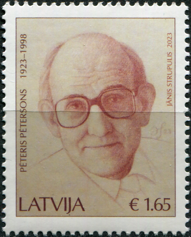 Latvia. 2023. 100th Anniversary of the Birth of Peteris Petersons, Playwright (MNH **) Stamp