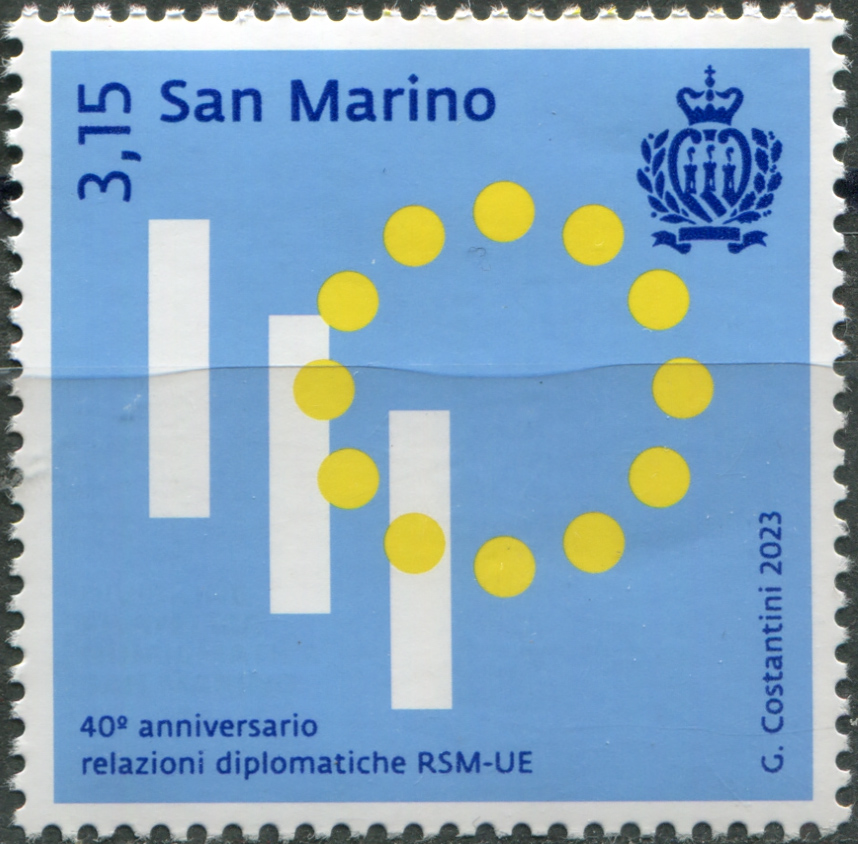 San Marino. 2023. 40th Anniversary of Diplomatic Relations with the European Union (MNH **) Stamp