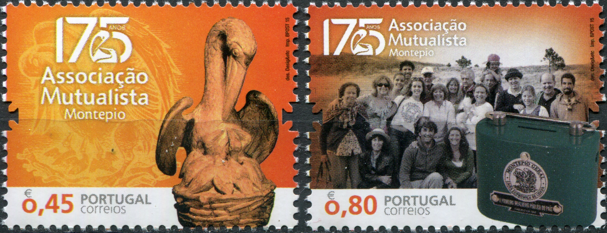 Portugal. 2015. Montepio Mutual Association - 175 Years (MNH **) Set of stamps