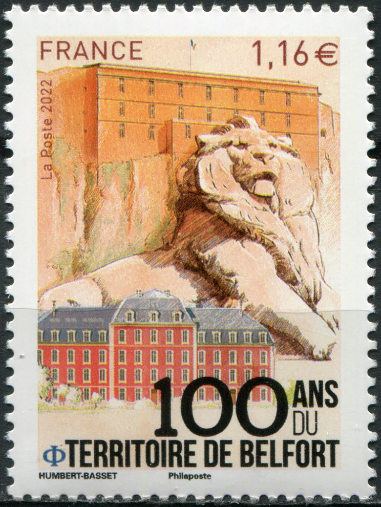 France. 2022. 100th Anniversary of the Belfort Territory (MNH **) Stamp