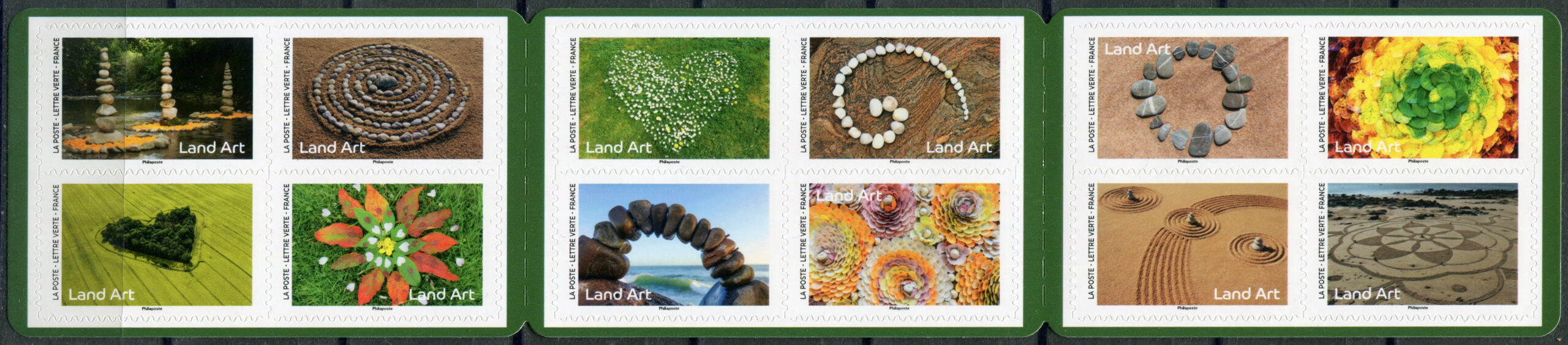 France. 2024. Land Art. Art Installations in Nature (MNH **. StampPack) StampPack