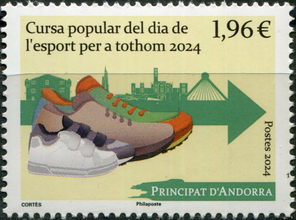 Andorra [Fr.]. 2024. 13th People's Spartakiad race for all ages (MNH **) Stamp