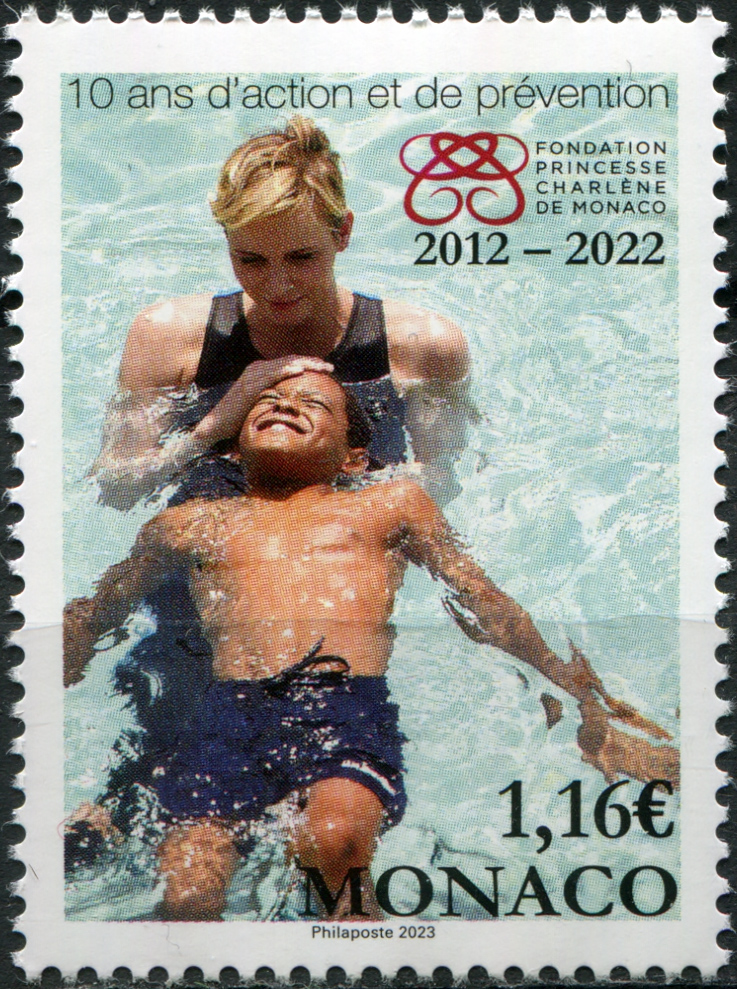 Monaco. 2022. 10th Anniversary of the Princess Charlene of Monaco Foundation (MNH **) Stamp