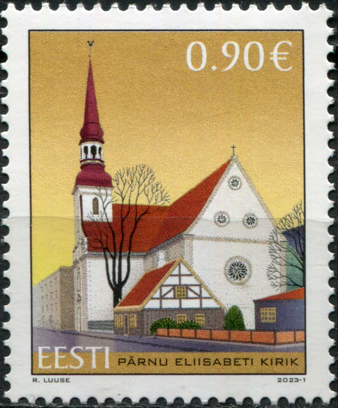 Estonia. 2023. St. Elizabeth Church, Pдrnu (MNH **) Stamp