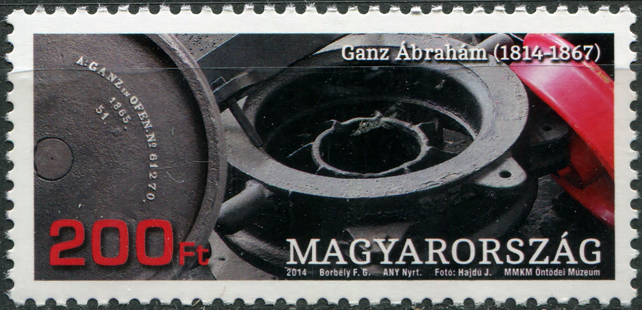 Hungary. 2014. 200th Birth Anniversary of Abraham Ganz, inventor (MNH **) Stamp