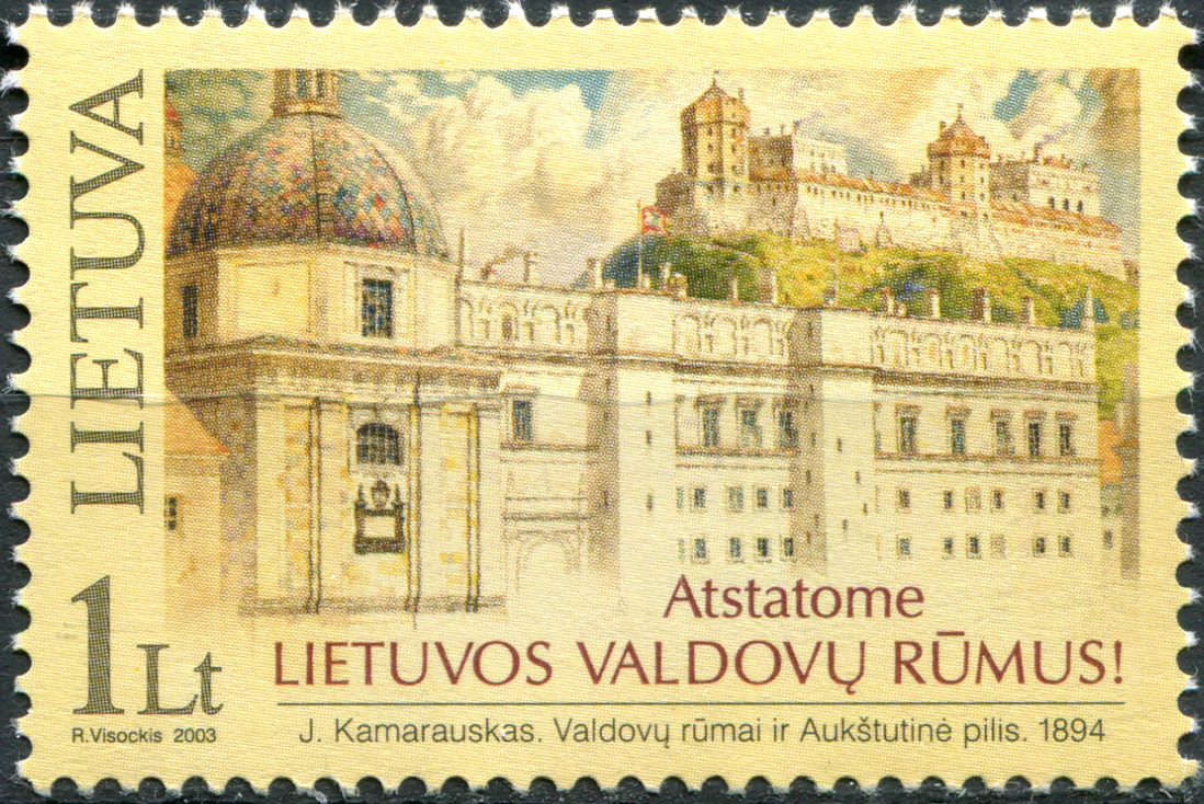 Lithuania. 2003. Rebuilding of the Palace of Lithuanian Rulers (MNH **) Stamp