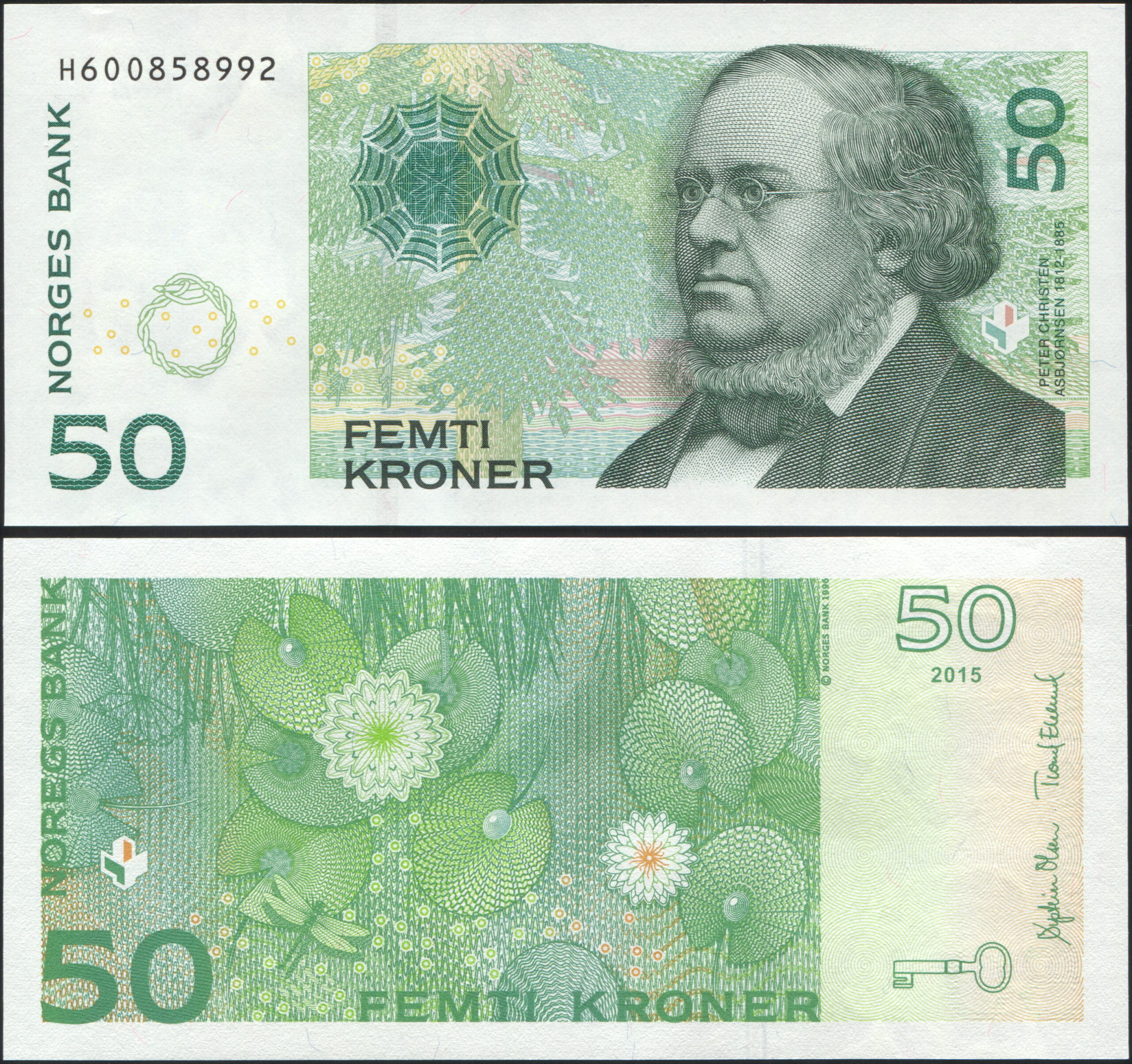 Norway. Banknote 50 kronor. 2015. Unc. Paper. Кат# P.46NL