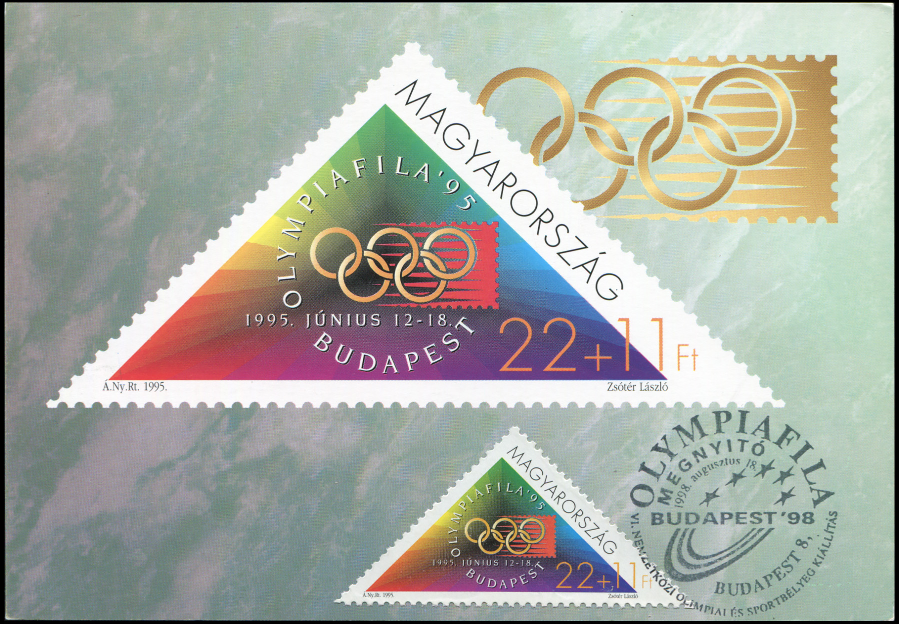 Hungary. 1995. International Stamp Exhibition OLYMPIAFILA '95, Budapest (Maximum Card, Mint)