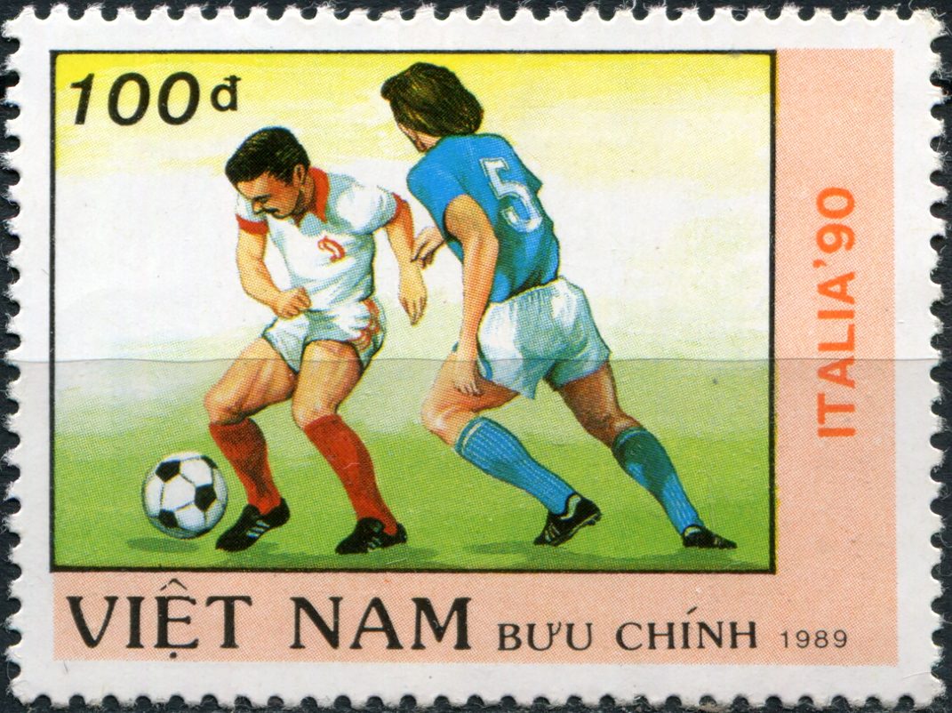 Вьетнам 1989. Чемпионат мира по футболу 1990 года, Италия. MNH OG Почтовая марка